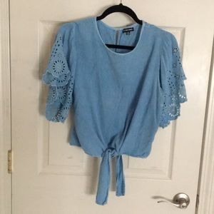 Chambray Crop Top XL